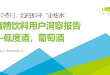 艾瑞網發布酒精飲料用戶（低度酒、葡萄酒）洞察報告-酒展網