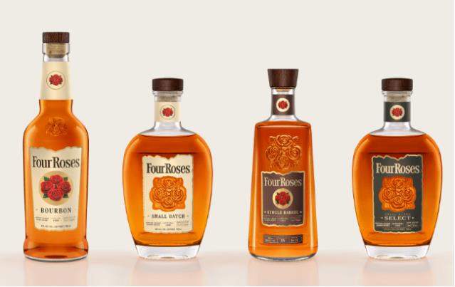 四玫瑰威士忌包裝換新并推出限量套裝-酒展網